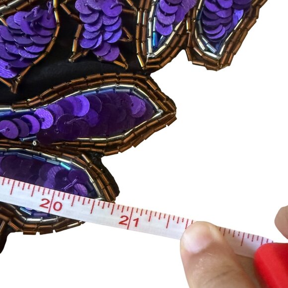 Lawrence Kazar Silk Floral Sequins Beaded Long Sleeve Blouse GORGEOUS! W-L - Picture 6 of 15